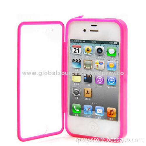 Slim Fit Flip Case Premium TPU Cover for iPhone 4/4S